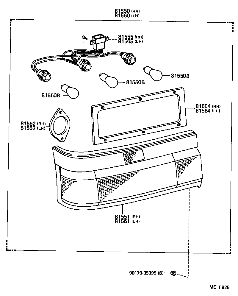  SPRINTER TRUENO |  REAR COMBINATION LAMP