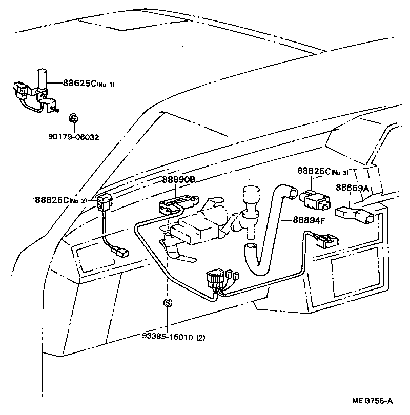  CELICA |  HEATING AIR CONDITIONING CONTROL AIR DUCT