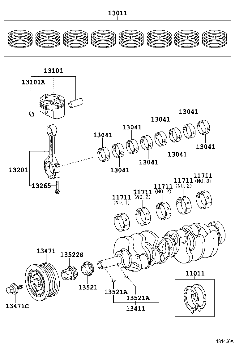  LX570 |  CRANKSHAFT PISTON