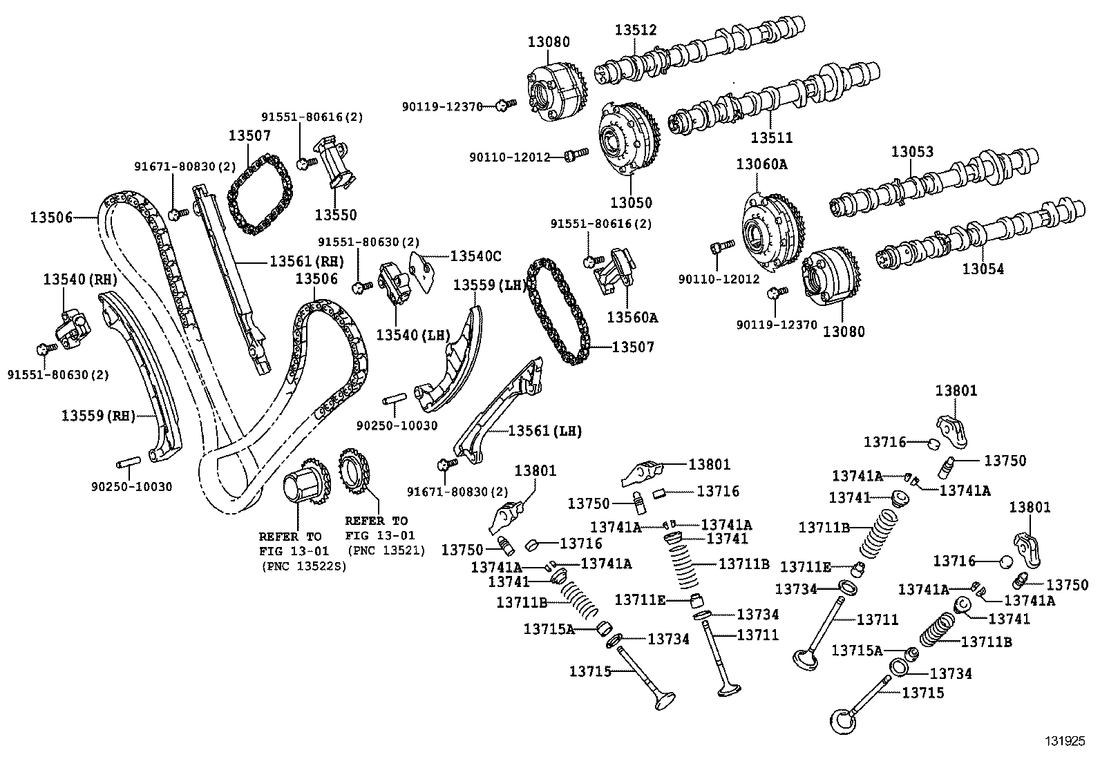  LS600HL |  CAMSHAFT VALVE