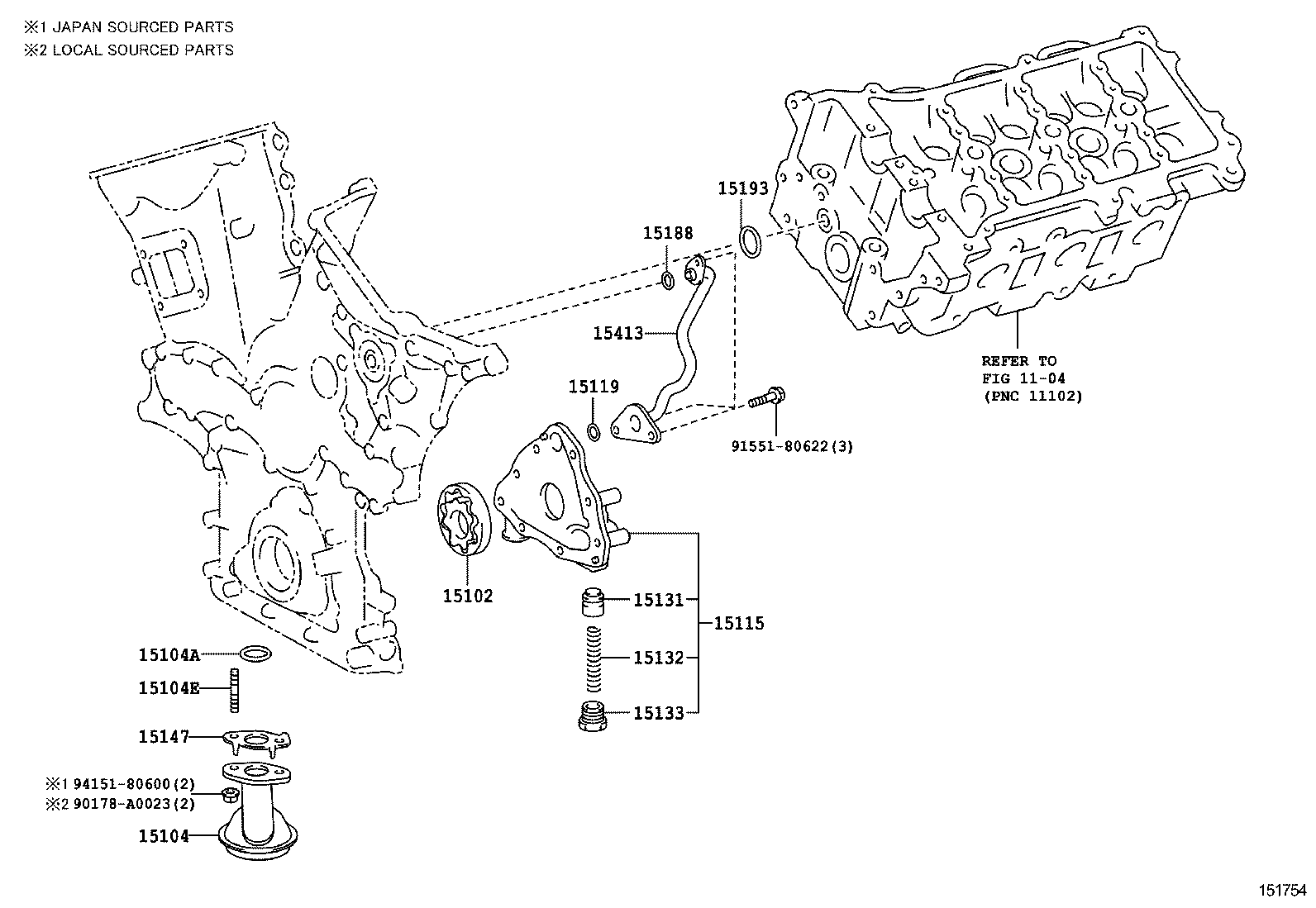  TACOMA |  ENGINE OIL PUMP