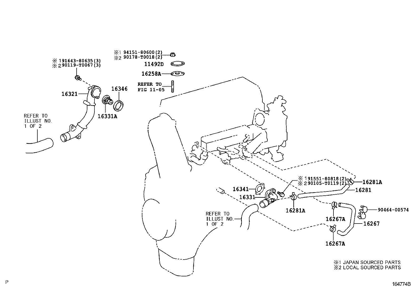  HILUX |  RADIATOR WATER OUTLET