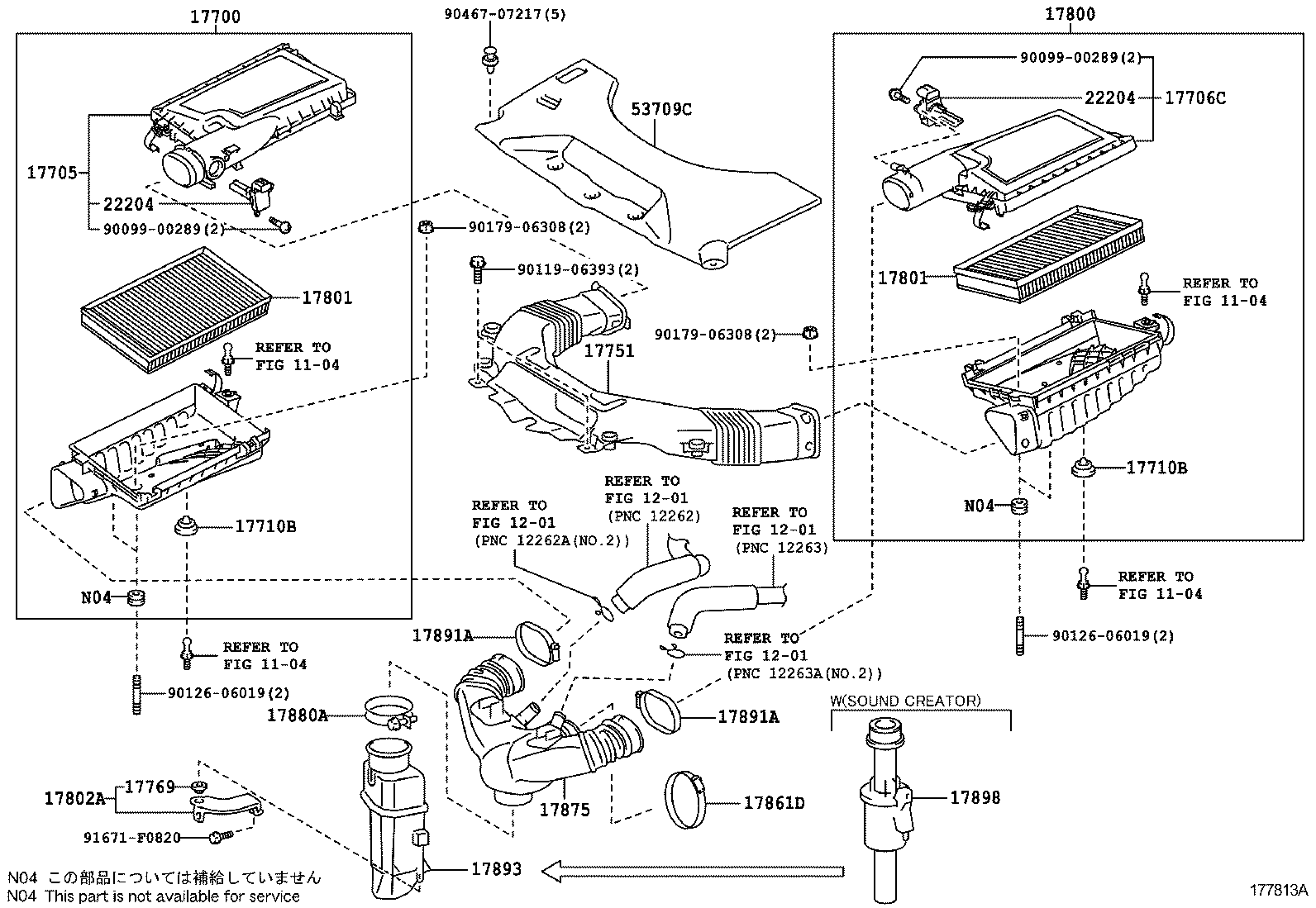  LS460 460L |  AIR CLEANER