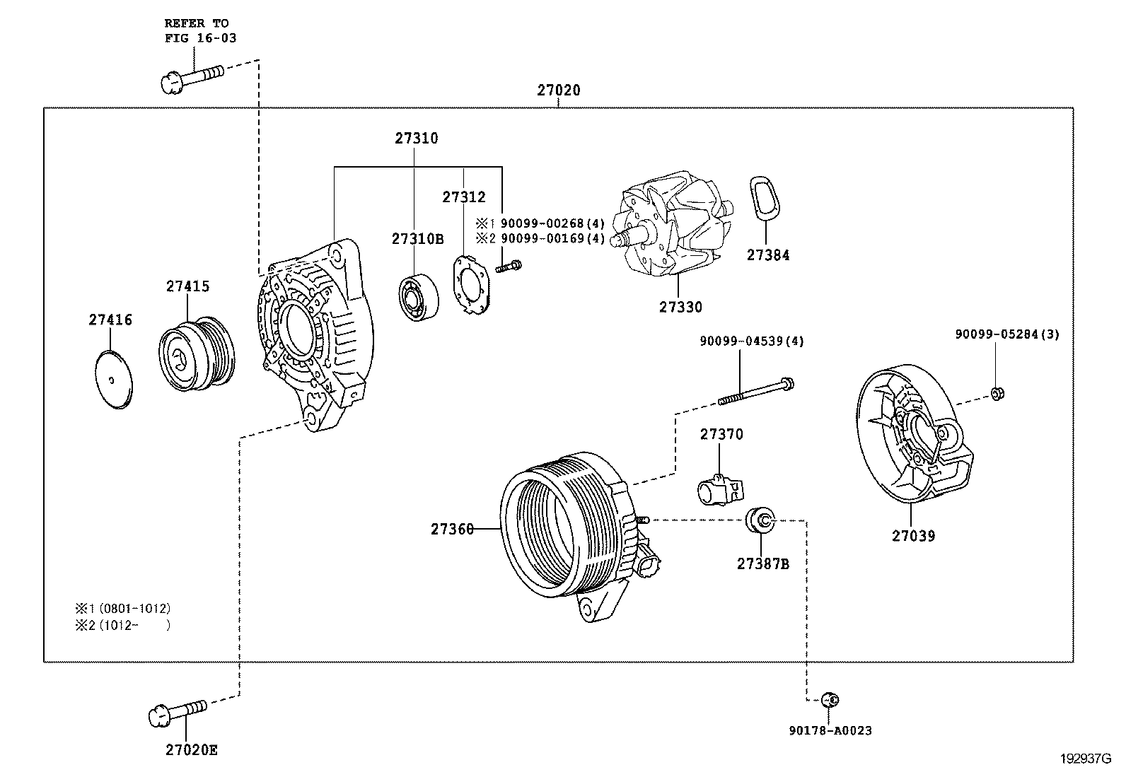  MATRIX |  ALTERNATOR