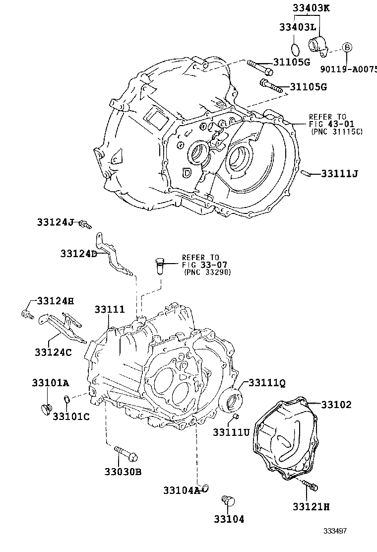  MATRIX |  CLUTCH HOUSING TRANSMISSION CASE MTM