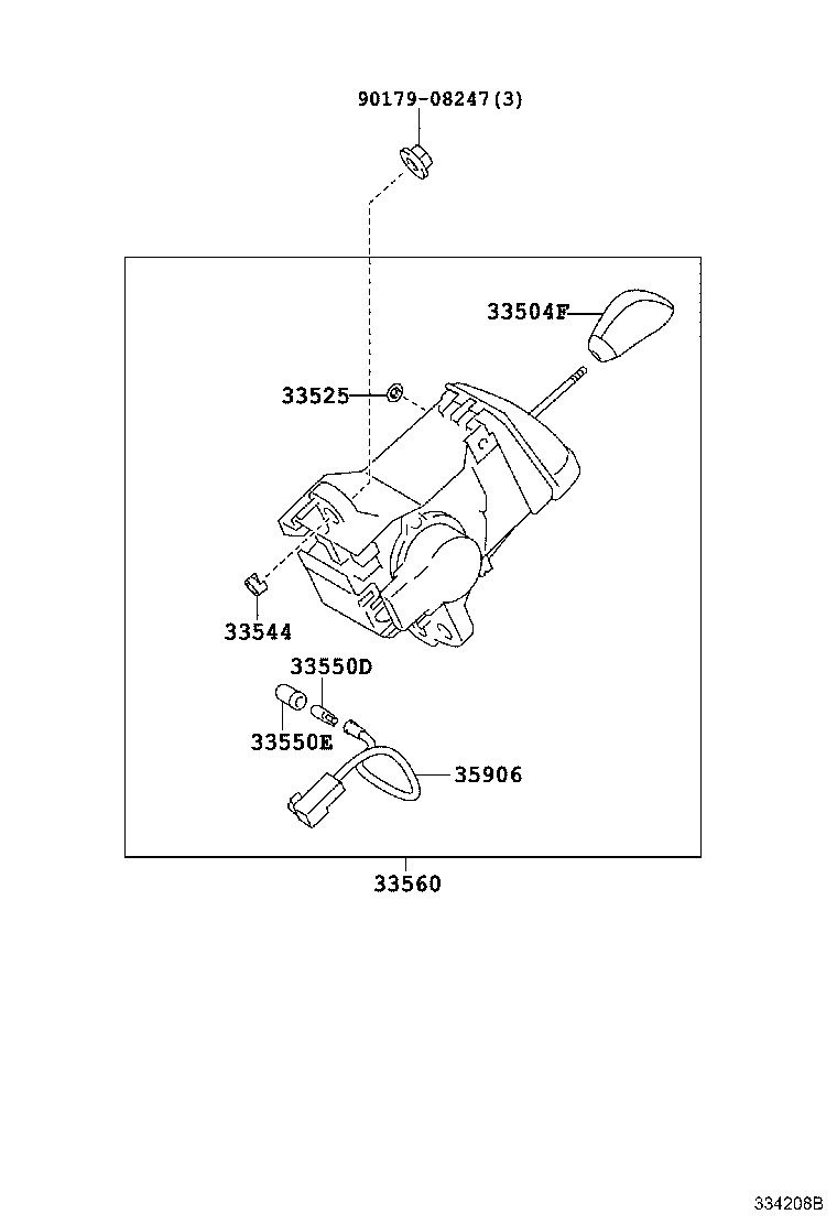  PRIUS V |  SHIFT LEVER RETAINER