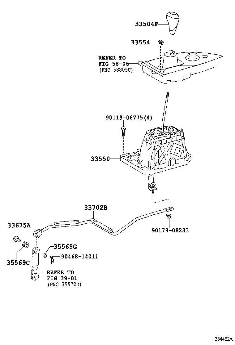  GS250 350 450H |  SHIFT LEVER RETAINER