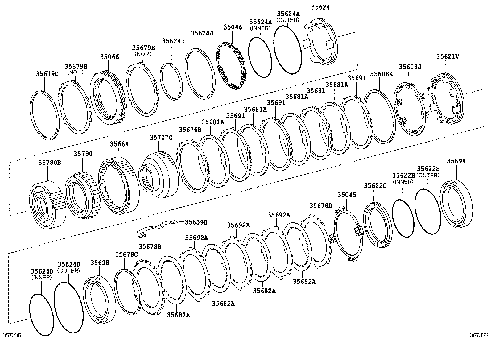  LX570 |  CENTER SUPPORT PLANETARY SUN GEAR ATM