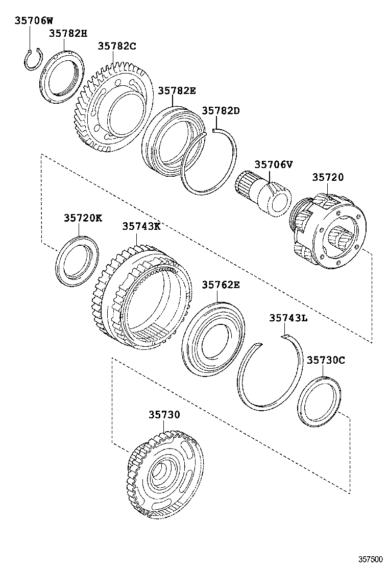  CAMRY |  PLANETARY GEAR REVERSE PISTON COUNTER GEAR ATM