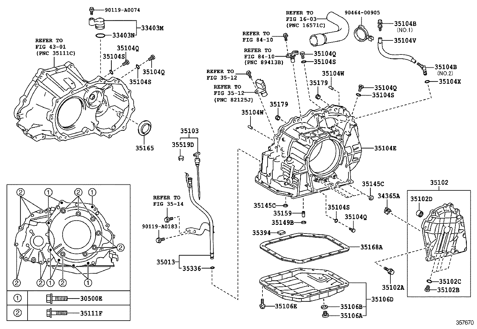  MATRIX |  TRANSMISSION CASE OIL PAN ATM