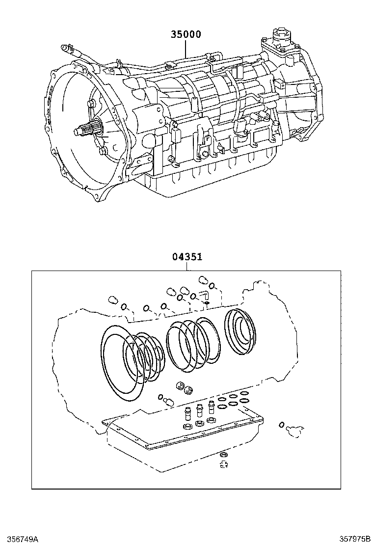  HILUX |  TRANSAXLE OR TRANSMISSION ASSY GASKET KIT ATM