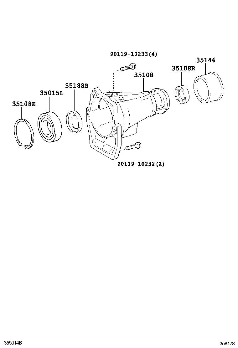  GS250 350 450H |  EXTENSION HOUSING ATM