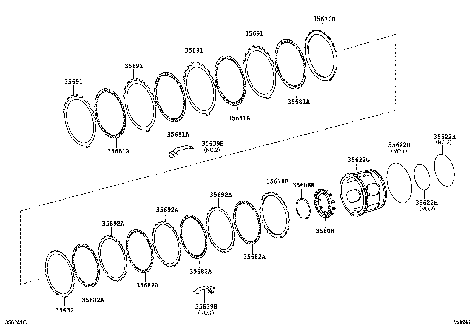  IS250 350 |  CENTER SUPPORT PLANETARY SUN GEAR ATM