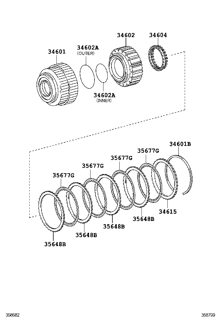  GS250 350 450H |  OVERDRIVE GEAR ATM