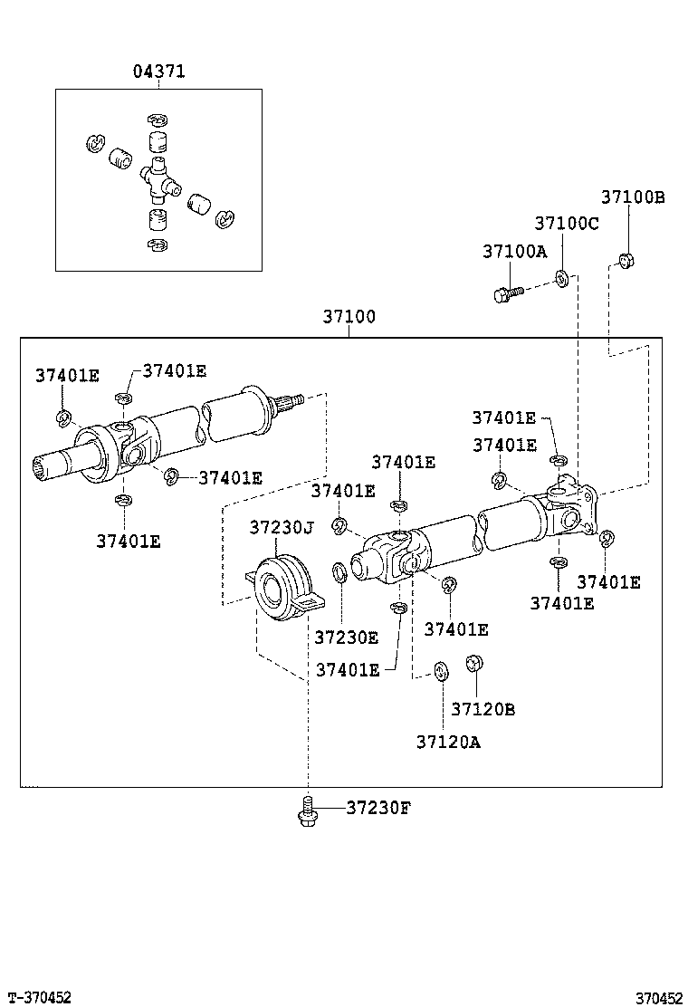  TACOMA |  PROPELLER SHAFT UNIVERSAL JOINT