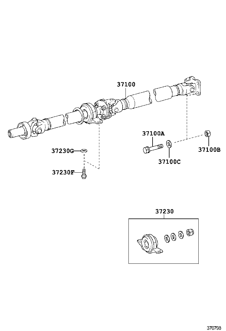  GS250 350 450H |  PROPELLER SHAFT UNIVERSAL JOINT