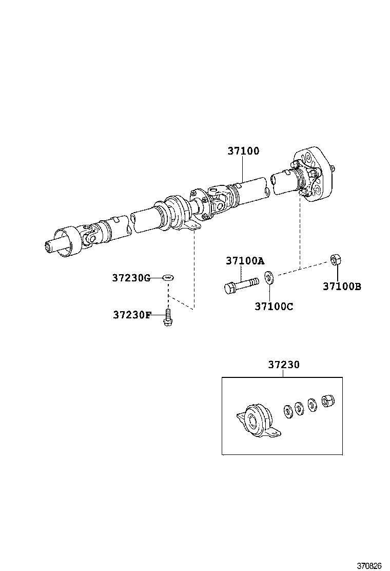  IS250 350 |  PROPELLER SHAFT UNIVERSAL JOINT