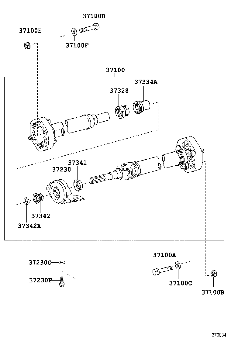  GS250 350 450H |  PROPELLER SHAFT UNIVERSAL JOINT