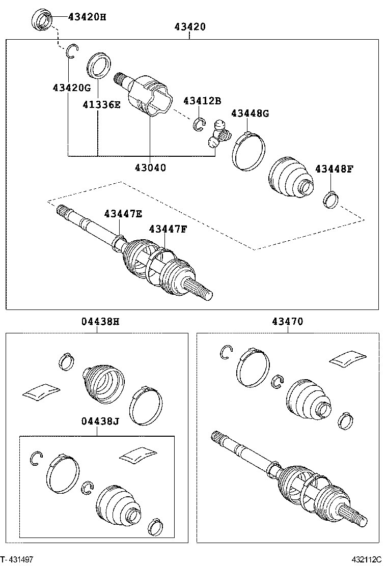  SCION IQ |  FRONT DRIVE SHAFT