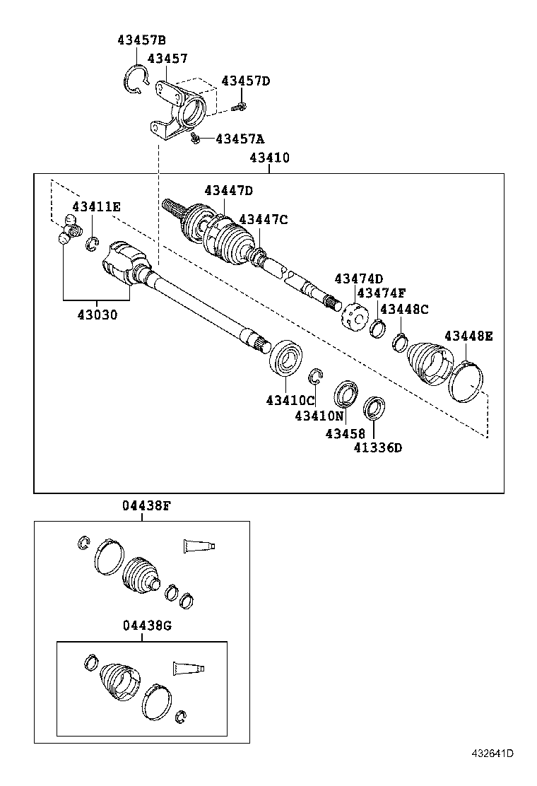  CAMRY HYBRID |  FRONT DRIVE SHAFT