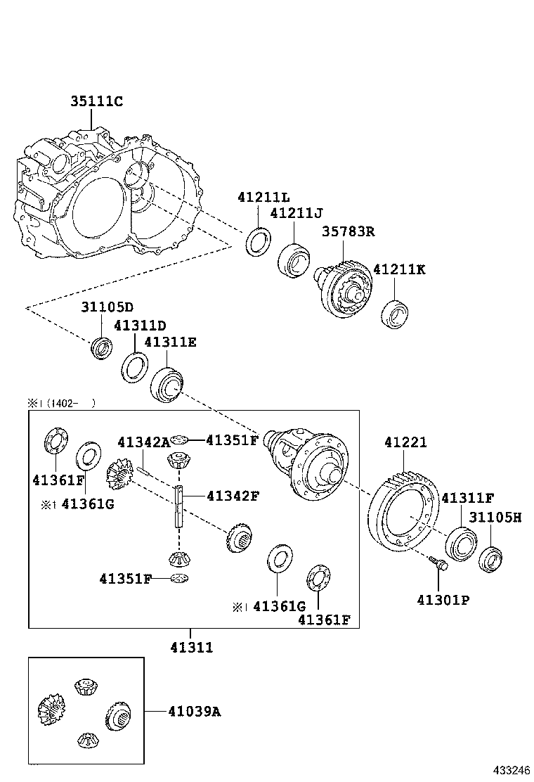  AVALON |  FRONT AXLE HOUSING DIFFERENTIAL