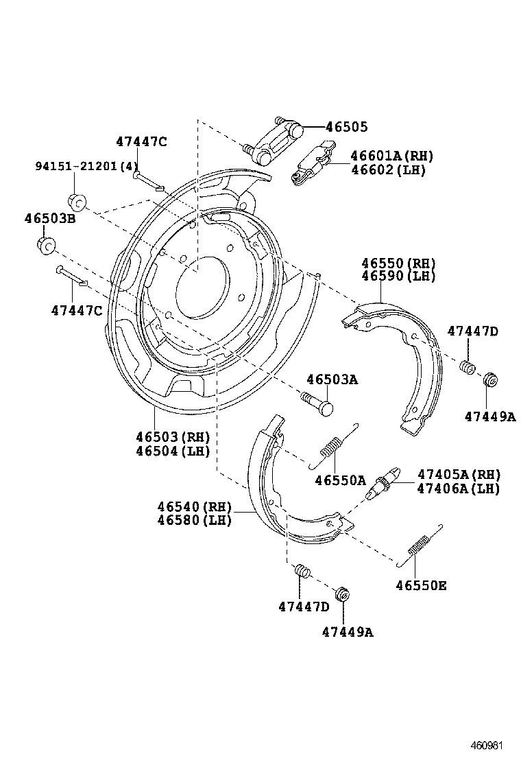  LX570 |  PARKING BRAKE CABLE