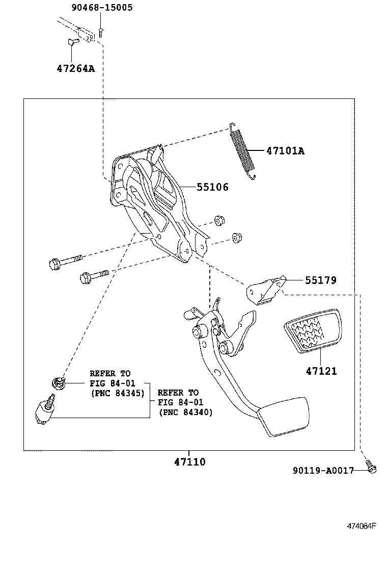  TACOMA |  BRAKE PEDAL BRACKET