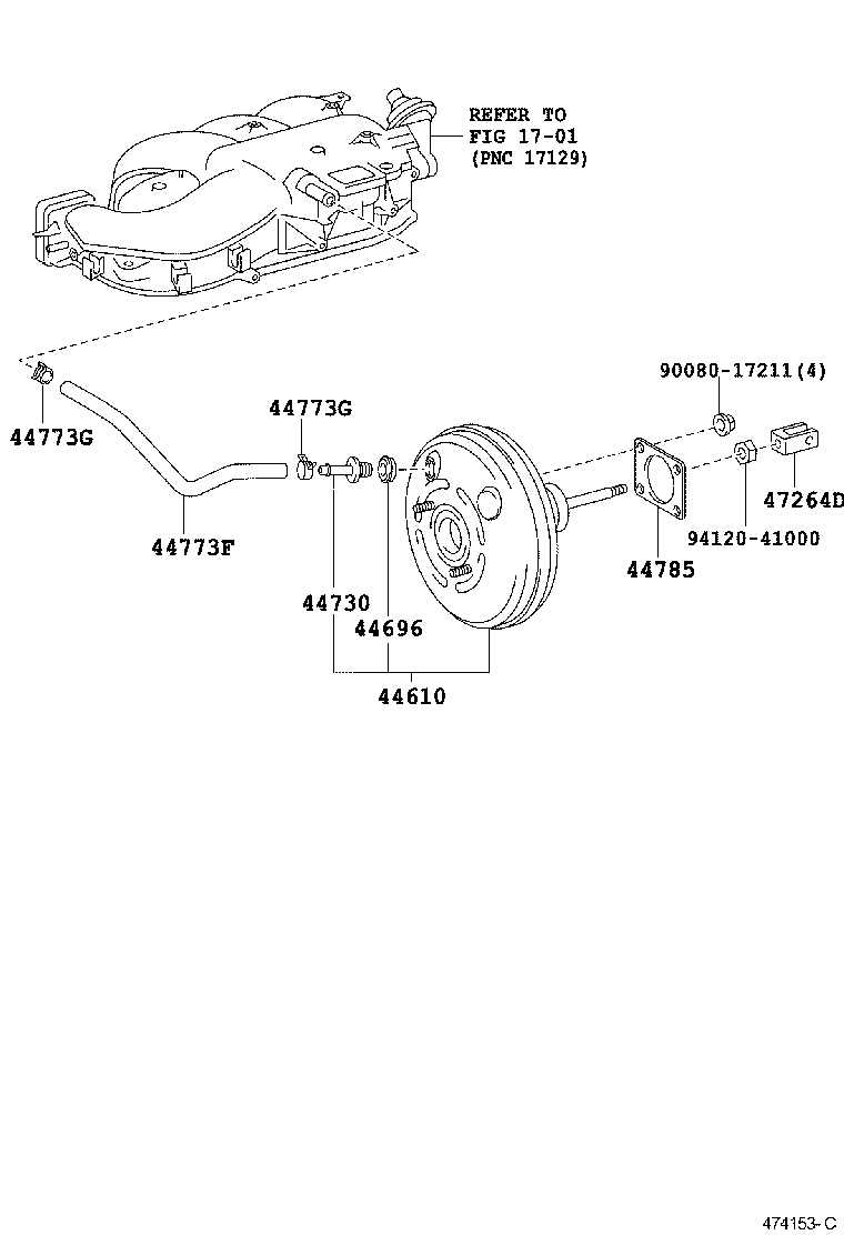  TACOMA |  BRAKE BOOSTER VACUUM TUBE