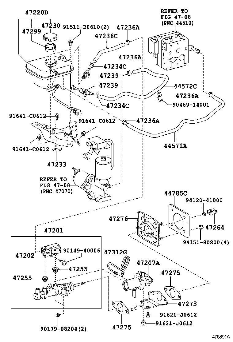  LS600HL |  BRAKE MASTER CYLINDER