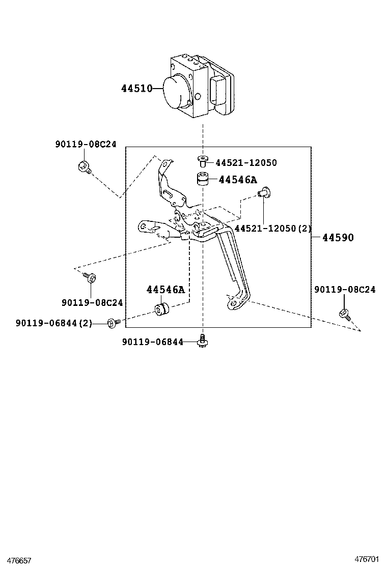  SCION IQ |  BRAKE TUBE CLAMP