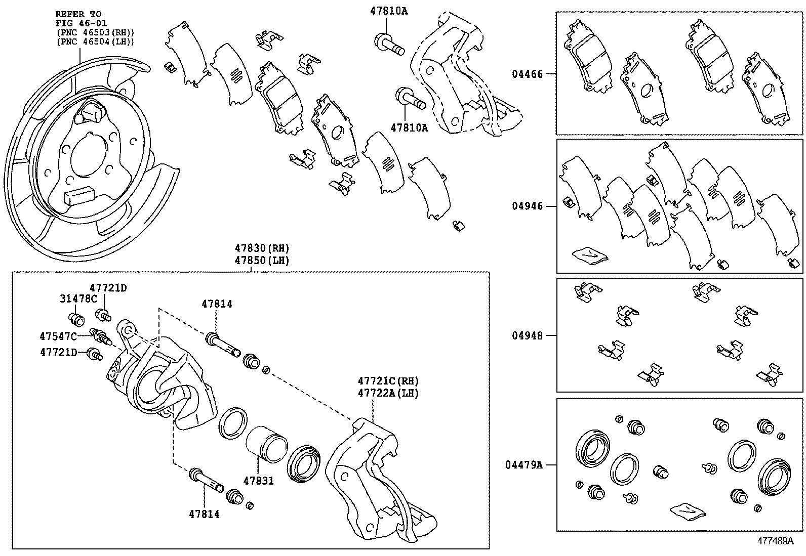  PRIUS V |  REAR DISC BRAKE CALIPER DUST COVER