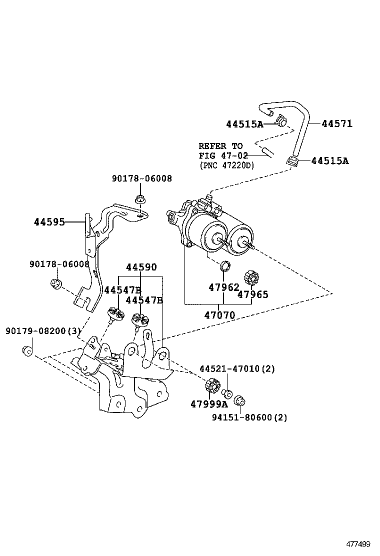  PRIUS V |  BRAKE TUBE CLAMP