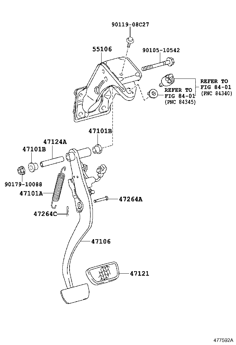  HILUX |  BRAKE PEDAL BRACKET