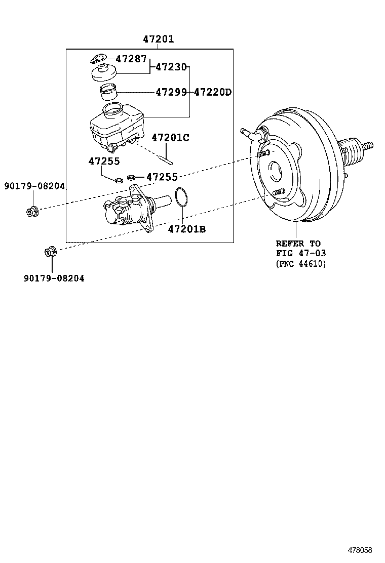  GS250 350 450H |  BRAKE MASTER CYLINDER