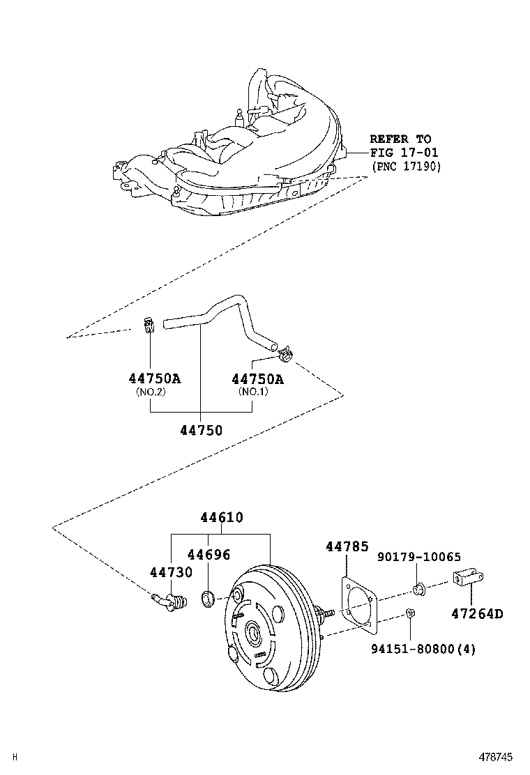  IS250 350 |  BRAKE BOOSTER VACUUM TUBE