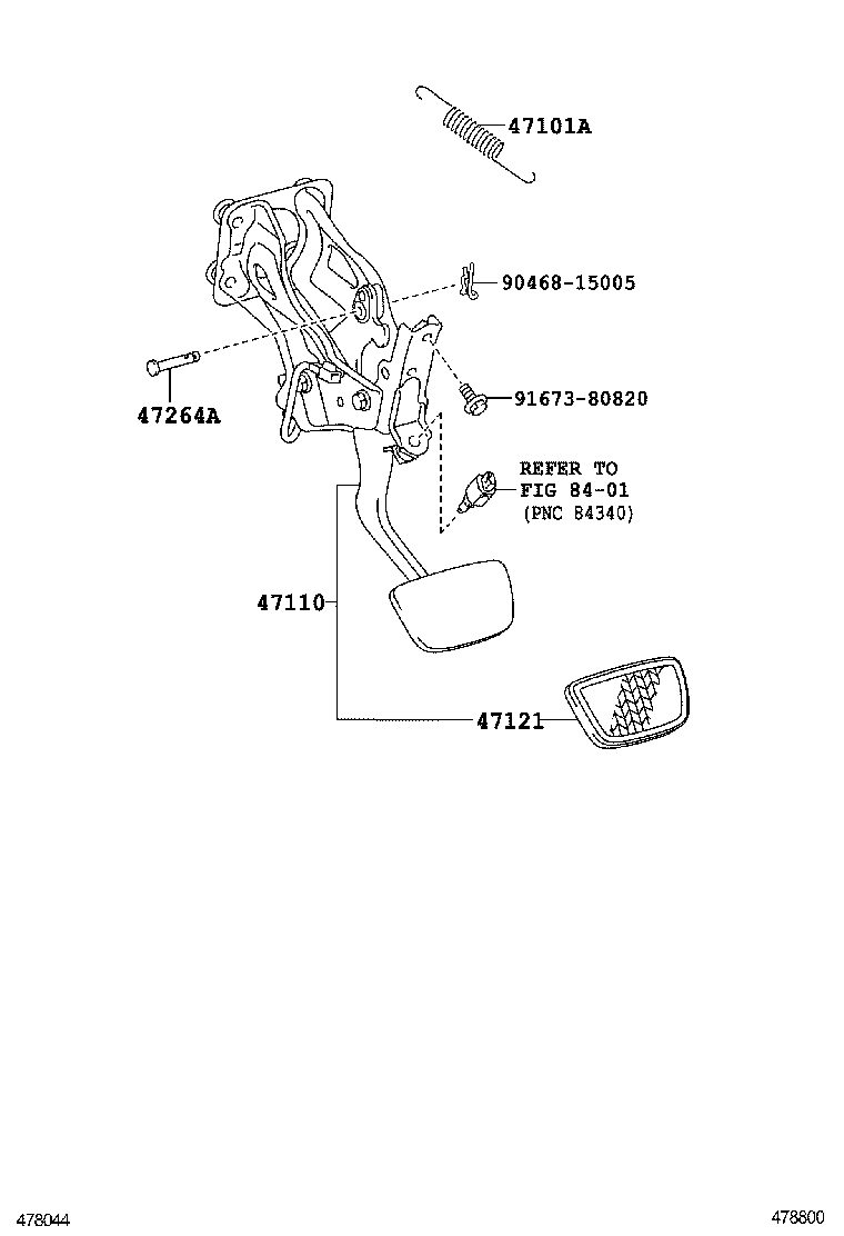  IS250 350 |  BRAKE PEDAL BRACKET