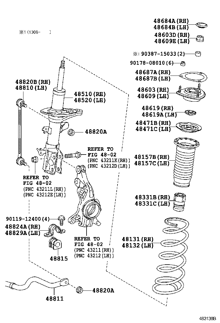  SCION IQ |  FRONT SPRING SHOCK ABSORBER