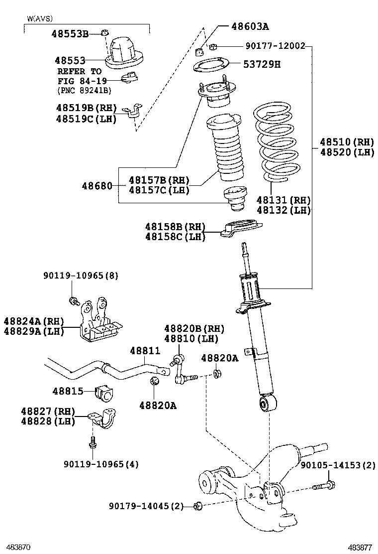  IS250 350 |  FRONT SPRING SHOCK ABSORBER