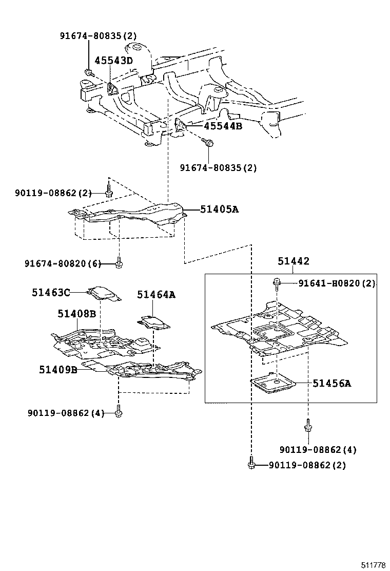  LX570 |  SUSPENSION CROSSMEMBER UNDER COVER