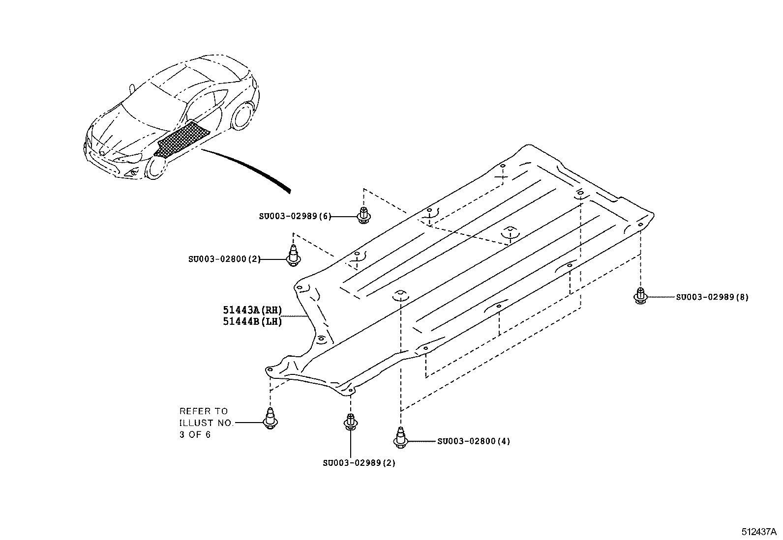  SCION FR S |  SUSPENSION CROSSMEMBER UNDER COVER