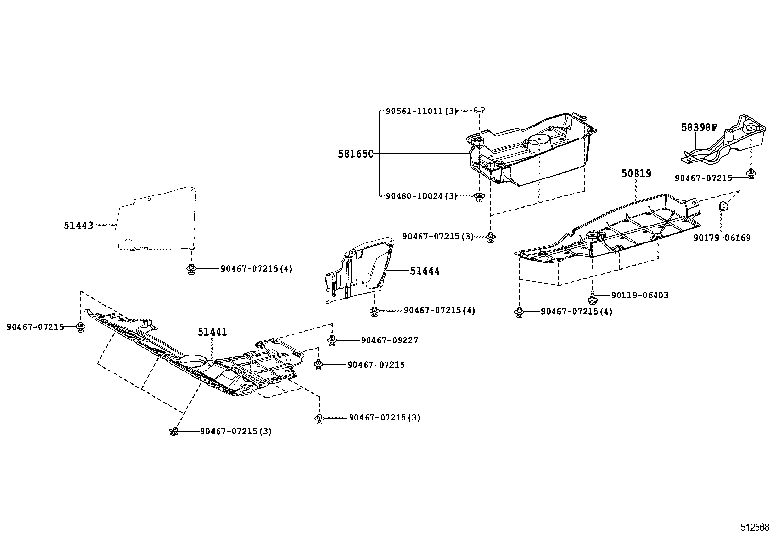  RAV4 JPP |  SUSPENSION CROSSMEMBER UNDER COVER