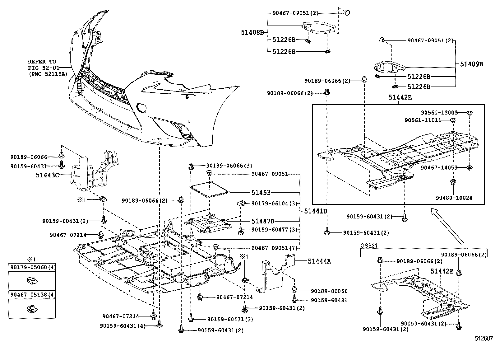  IS250 350 |  SUSPENSION CROSSMEMBER UNDER COVER