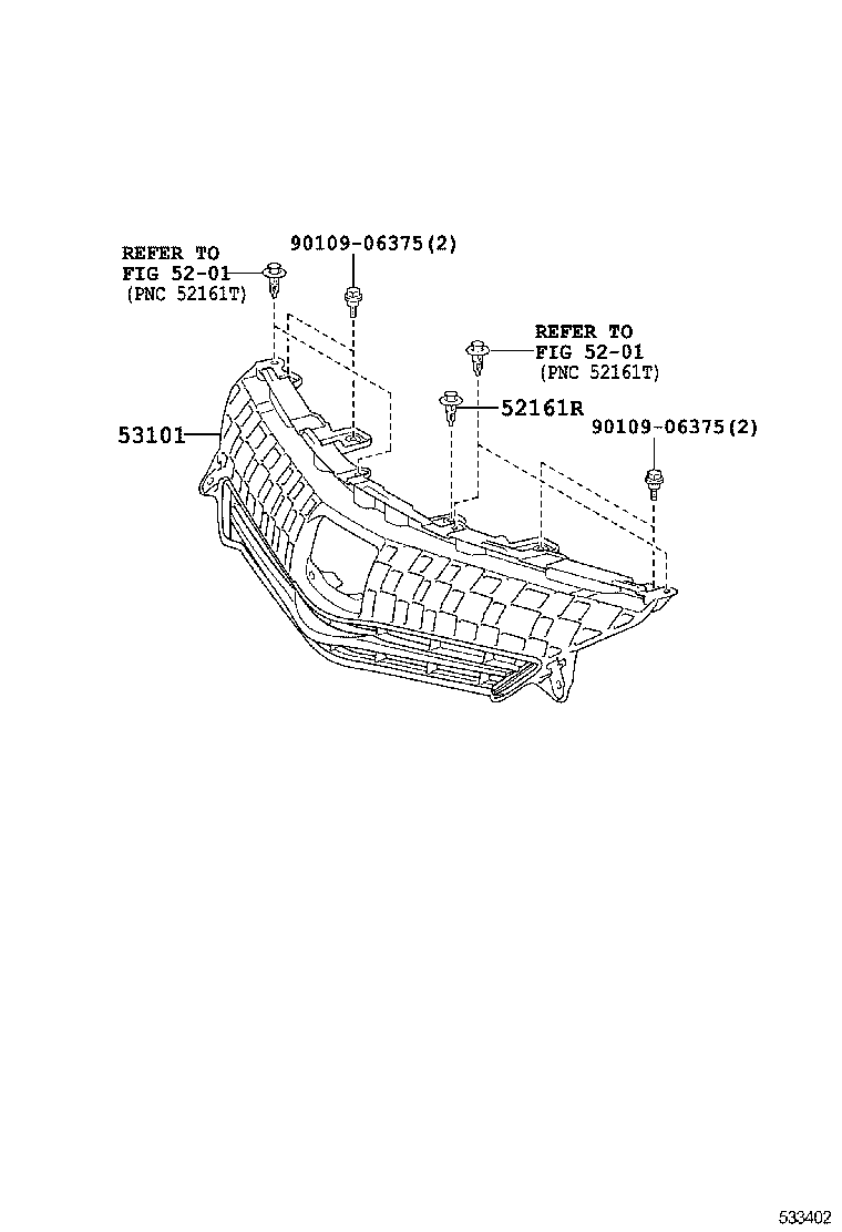  PRIUS V |  RADIATOR GRILLE