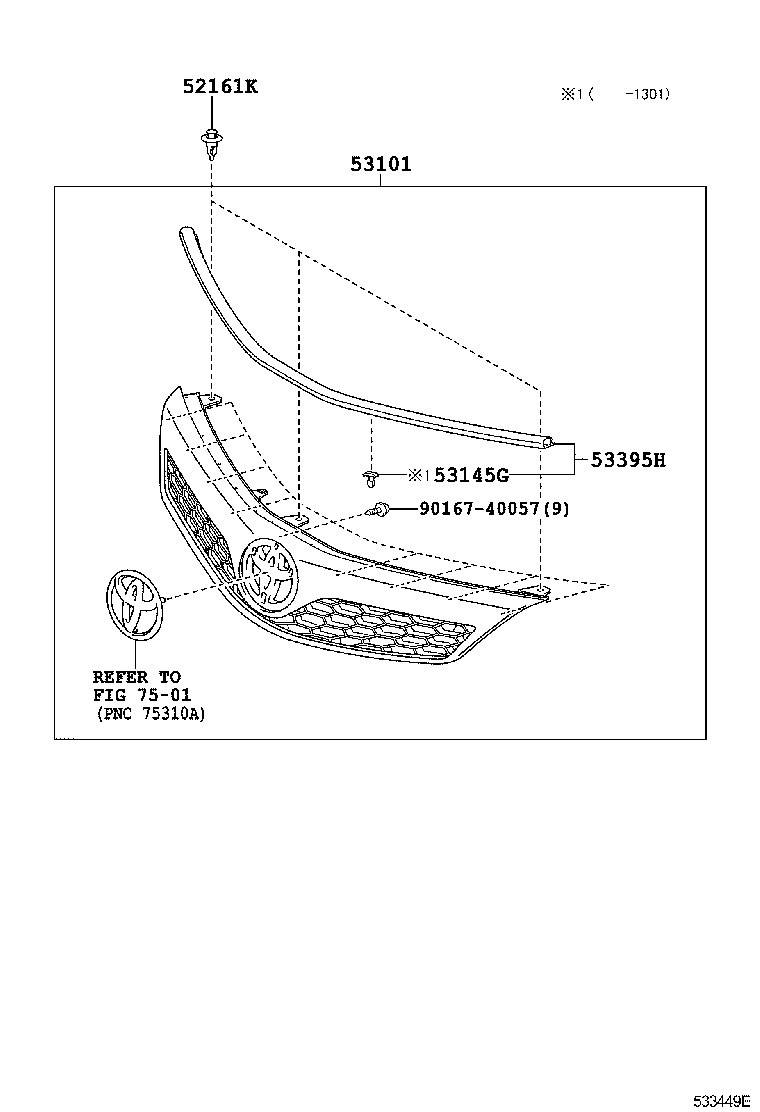  CAMRY HYBRID |  RADIATOR GRILLE