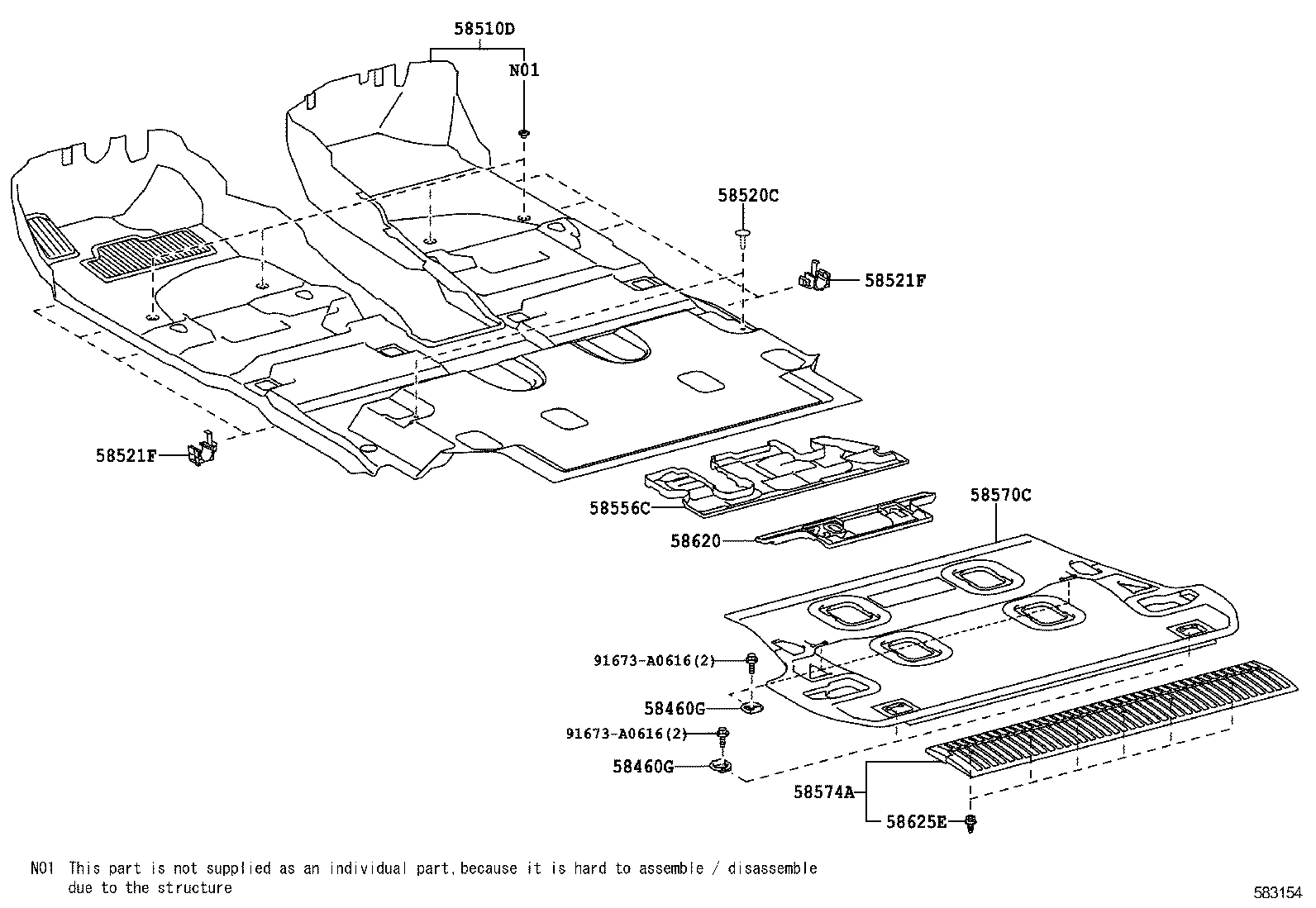  LAND CRUISER 200 |  FLOOR MAT SILENCER PAD