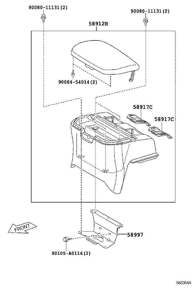  TACOMA |  CONSOLE BOX BRACKET