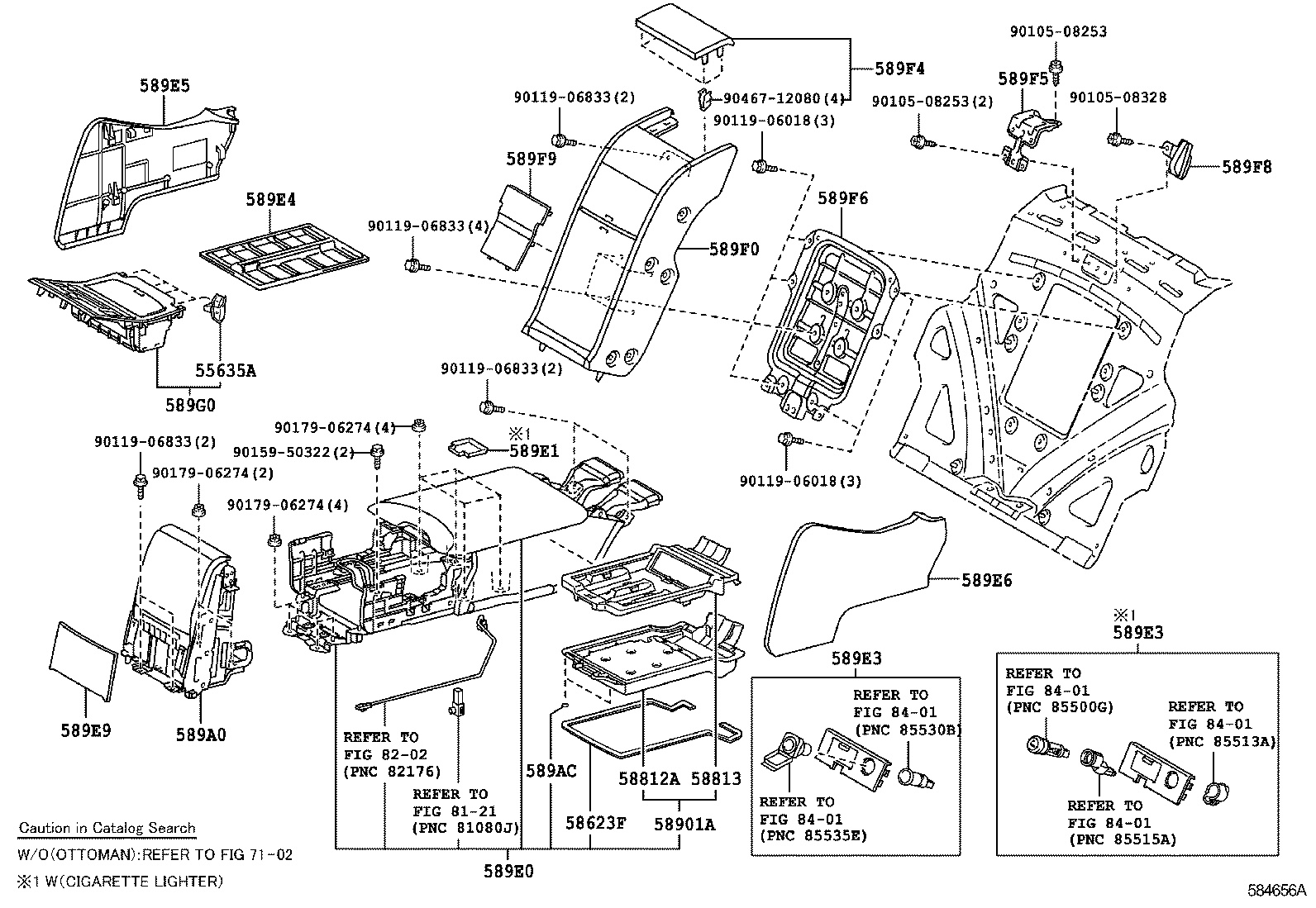  LS460 460L |  CONSOLE BOX BRACKET