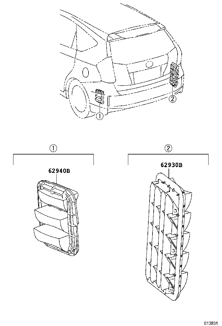  PRIUS V |  ROOF SIDE VENTILATOR