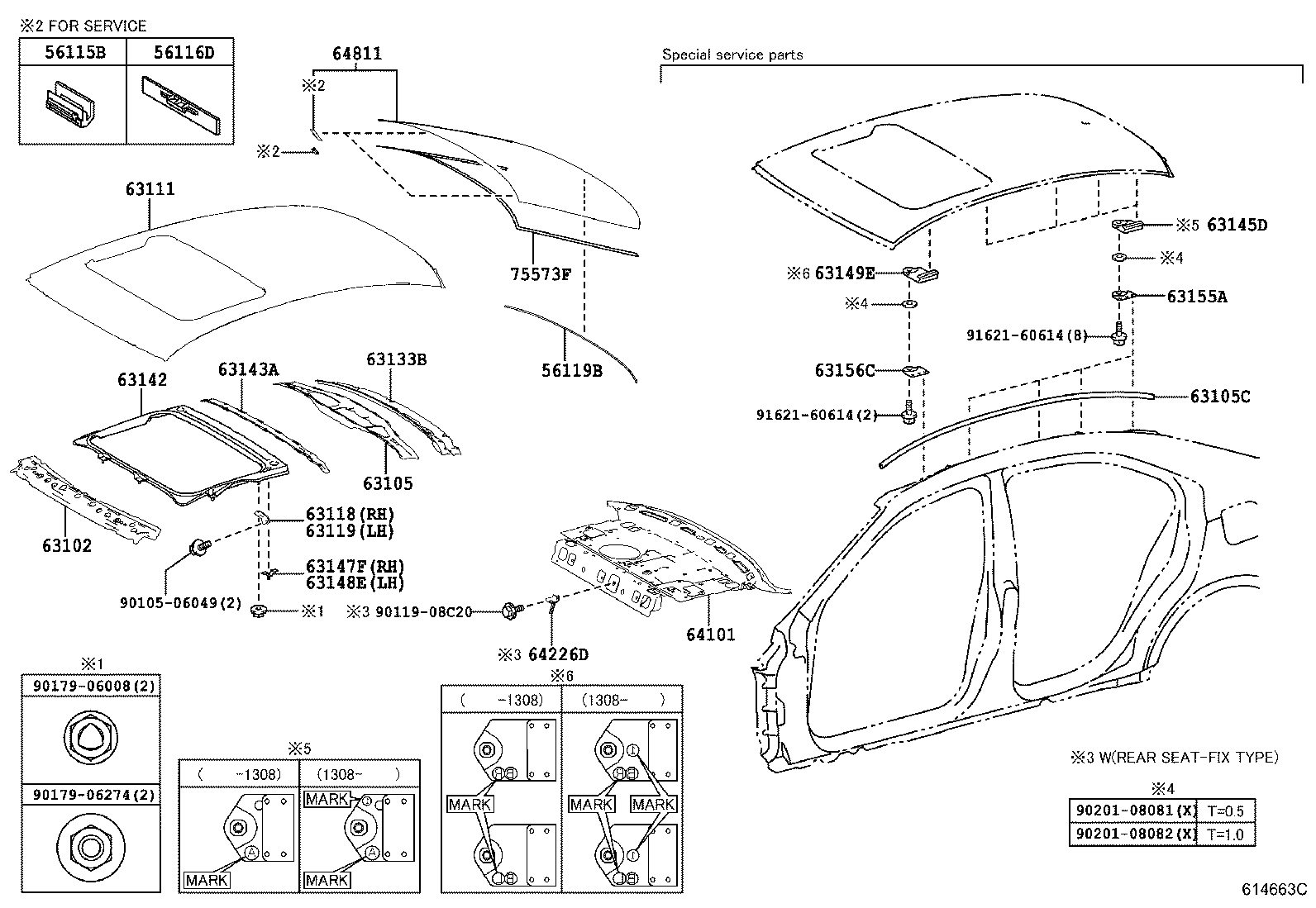  IS250 350 |  ROOF PANEL BACK WINDOW GLASS