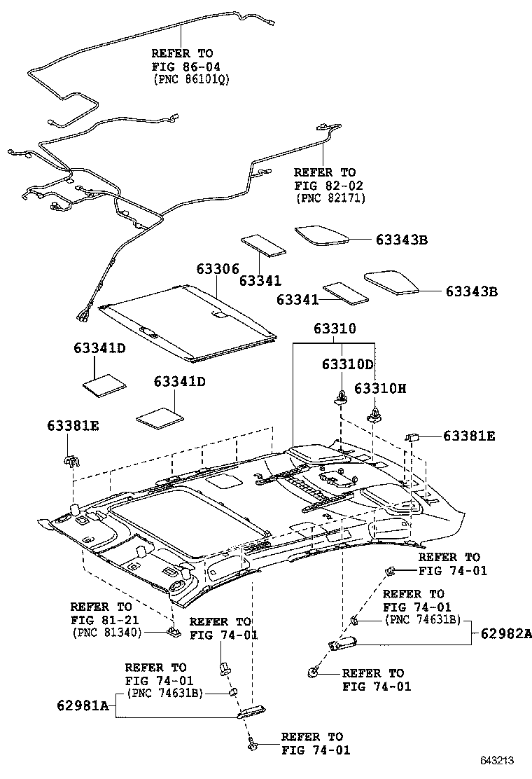  LS600HL |  ROOF HEADLINING SILENCER PAD